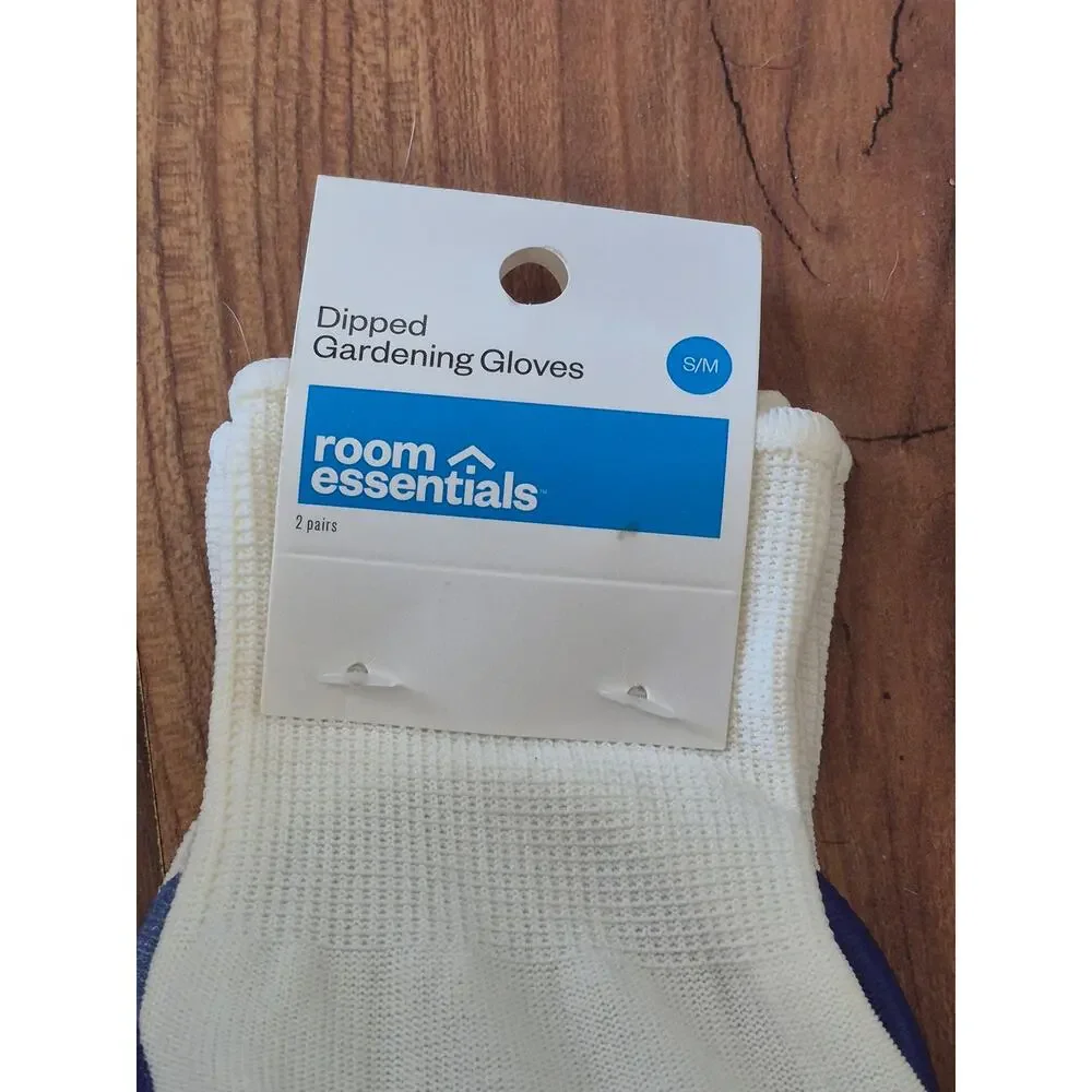 2pc Nitrile Coated Dipped Gloves Blue - Room Essentials s15